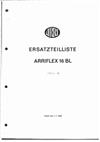 Arri Arriflex 16 BL manual. Camera Instructions.